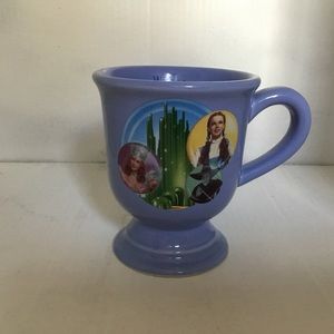 Coffee mug with pedestal. Lavender. Wizard of Oz . “Wishes do really come true”
